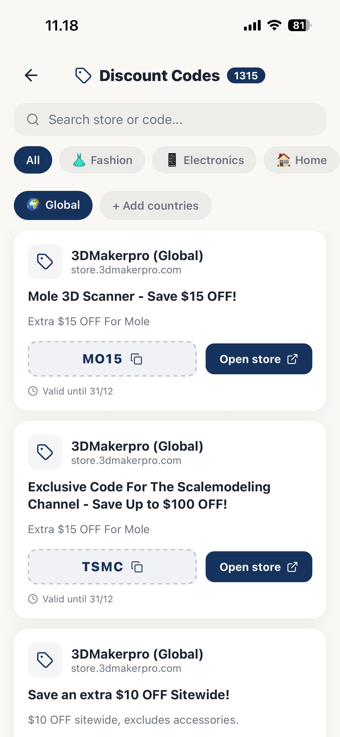 Discount Feature