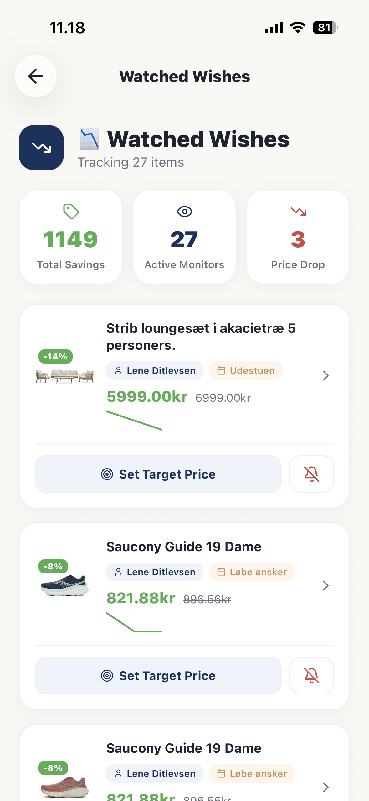 Price Drop Feature